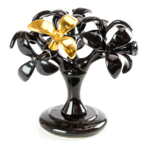 Alberello medio nero, foglia aria + foglia special oro